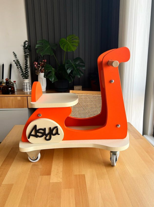 Ahşap Retro Baby Vespa