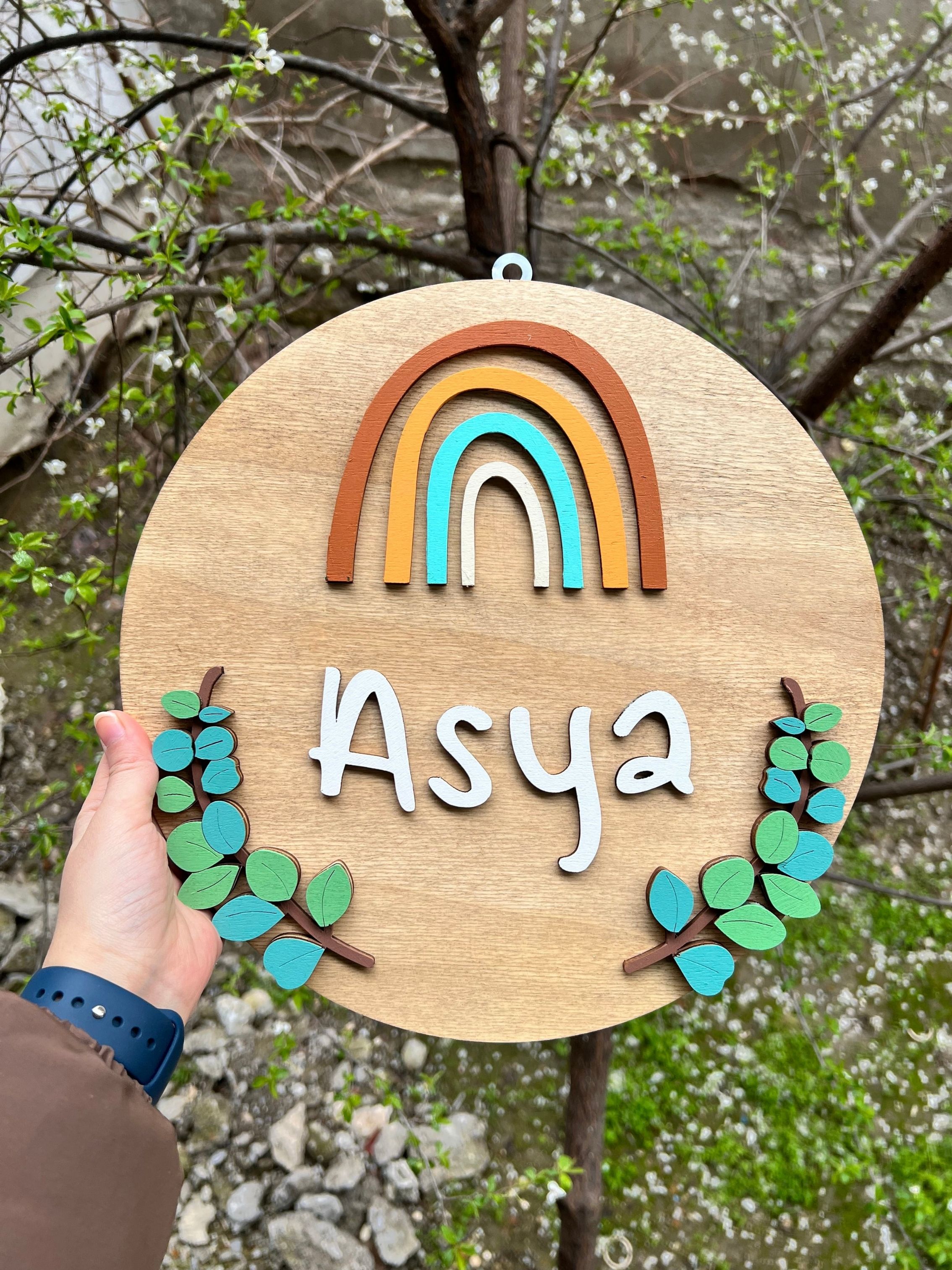 Bebek Kapı Süsü - Gökkuşağı