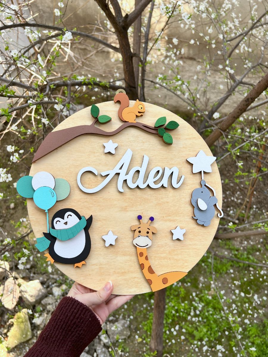 Bebek Kapı Süsü - Penguen