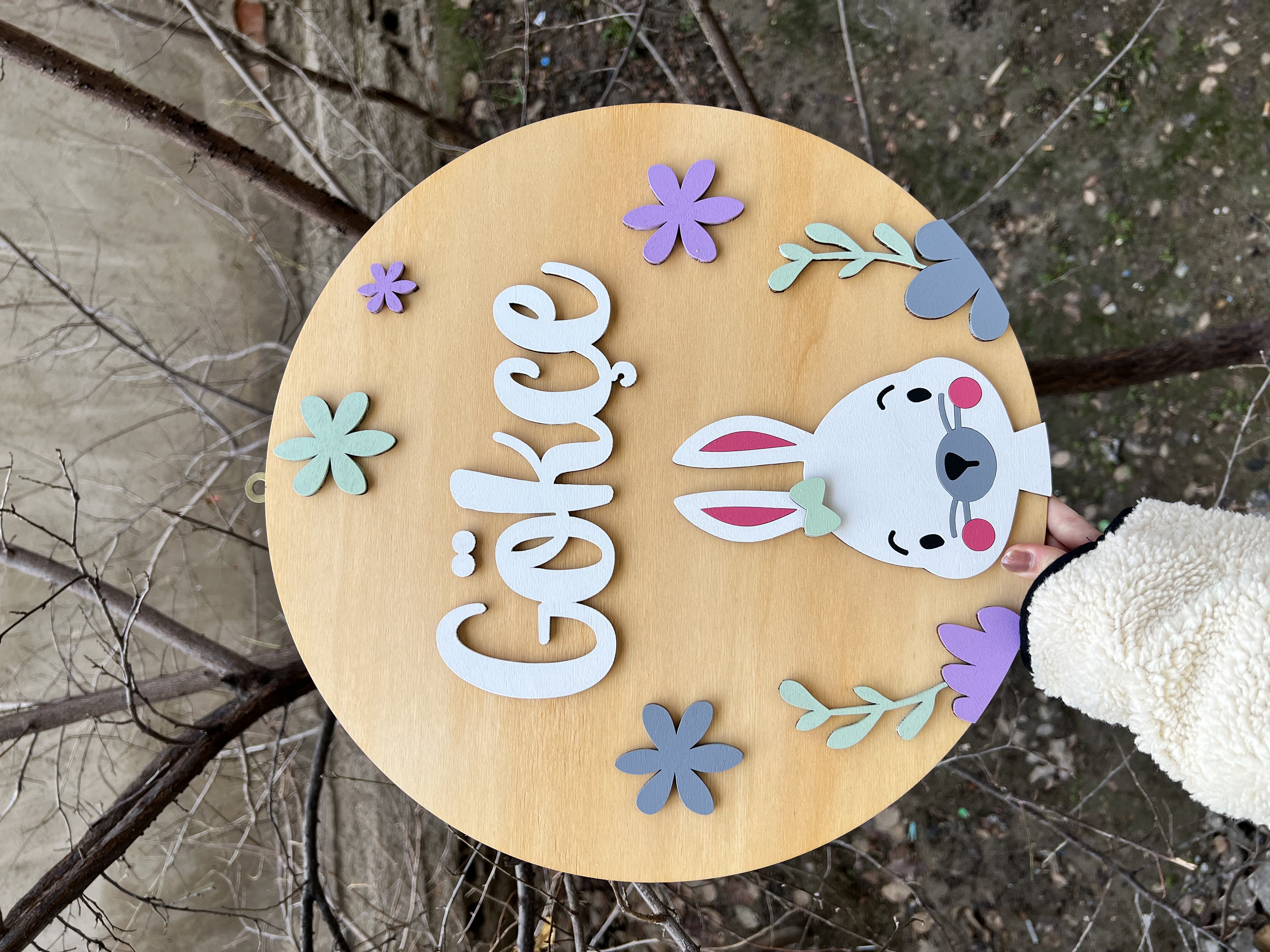 Bebek Kapı Süsü - Tavşan