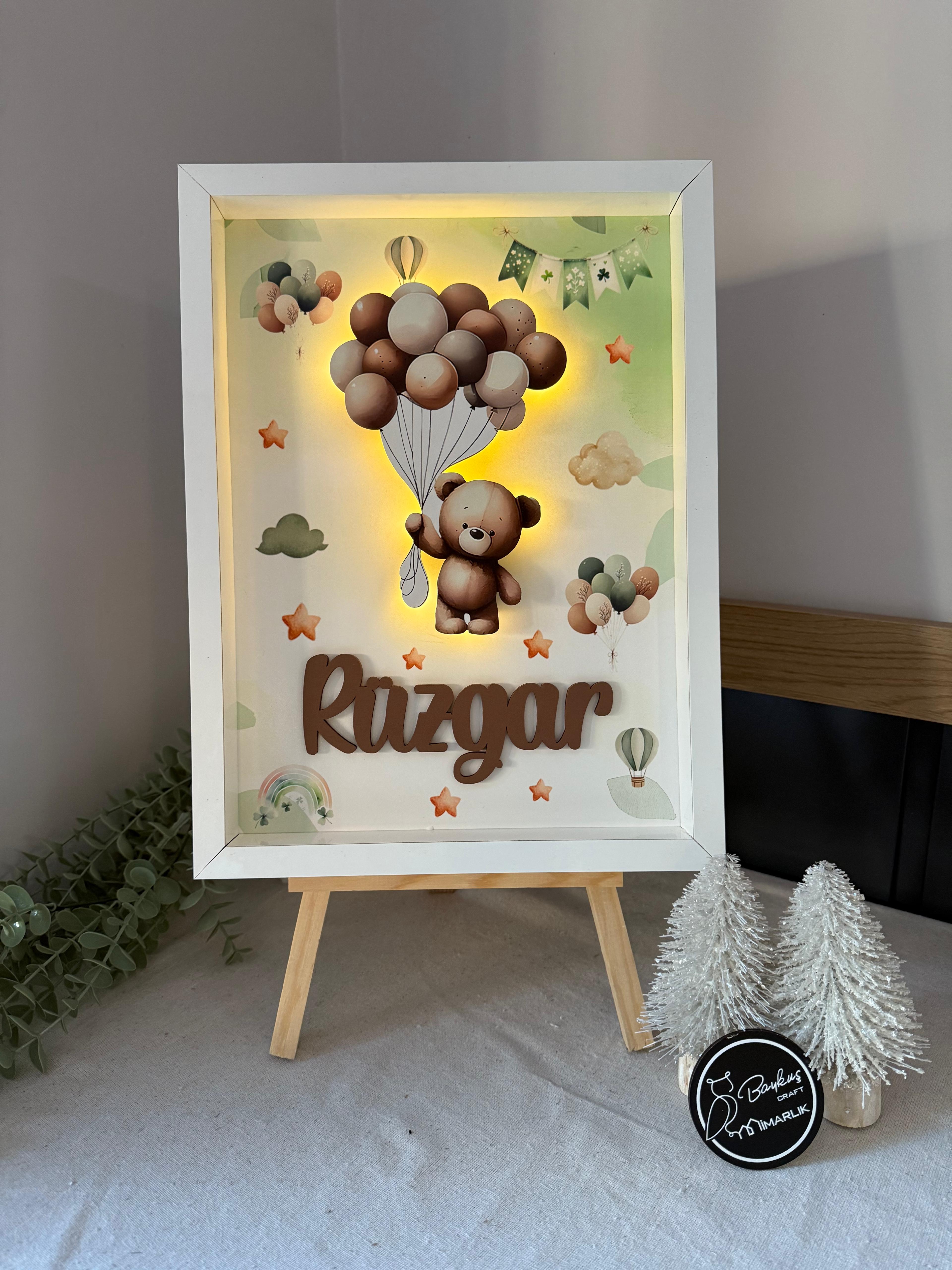 Ledli Çerçeve Kapı Süsü